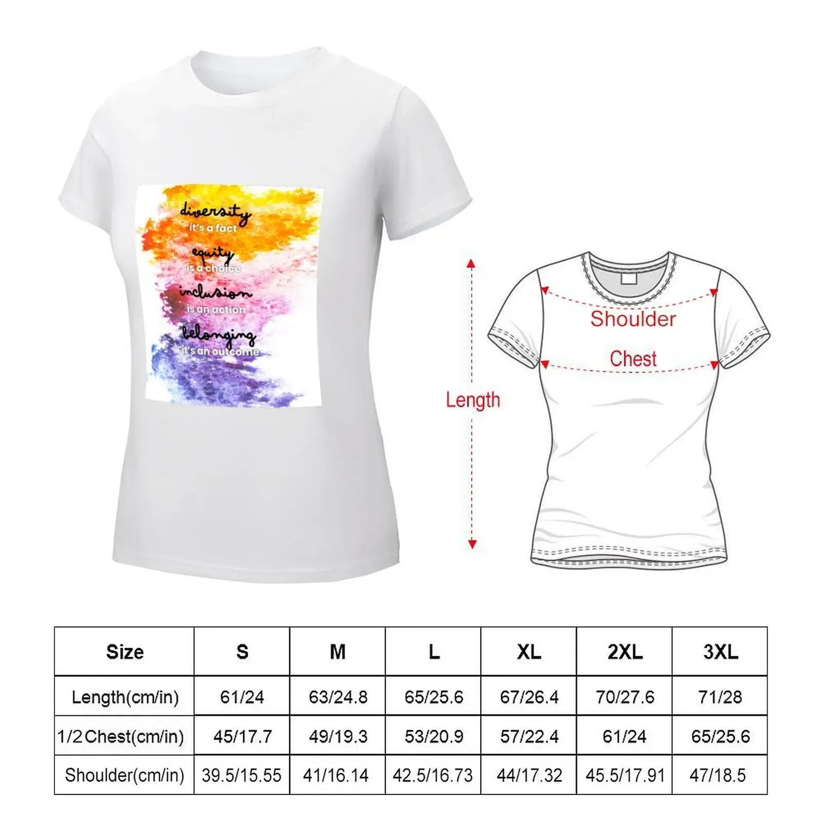 The truth about diversity, equity, inclusion and belonging T-Shirt tops sweat anime clothes summer top womans clothing