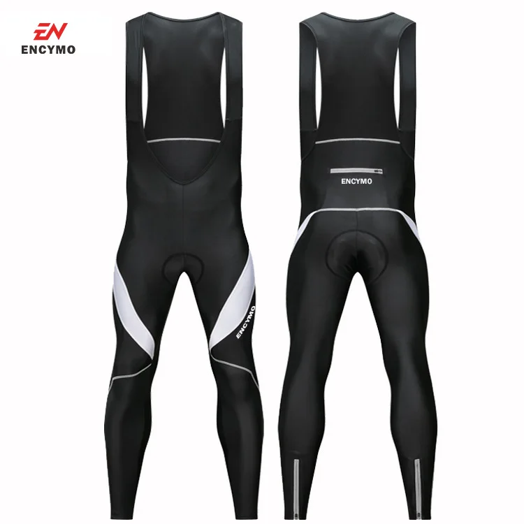 2022 ENCYMO Men's Cycling Pants With Bib  MTB Bicycle Cycle Tights Trousers Bike   with 3D Gel Padded