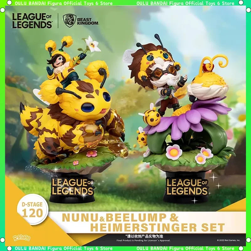 League Of Legends Figure Bee Bomber Giggs And Timo Nunu The Snowman Of Hemmerdinger Figures Room Ornament Handmade Toy Gift