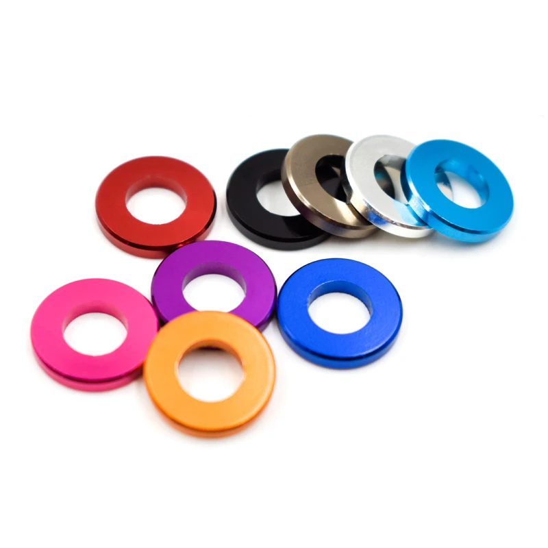 Colorful Anodized Corlorful Aluminum Flat Gasket Washer for RC Part M10x20x2mm