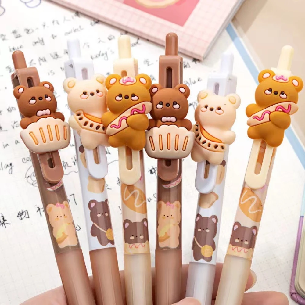 

Creative Student 0.5mm Bullet Press Gel Pen Modeling Caramel Milk Bear