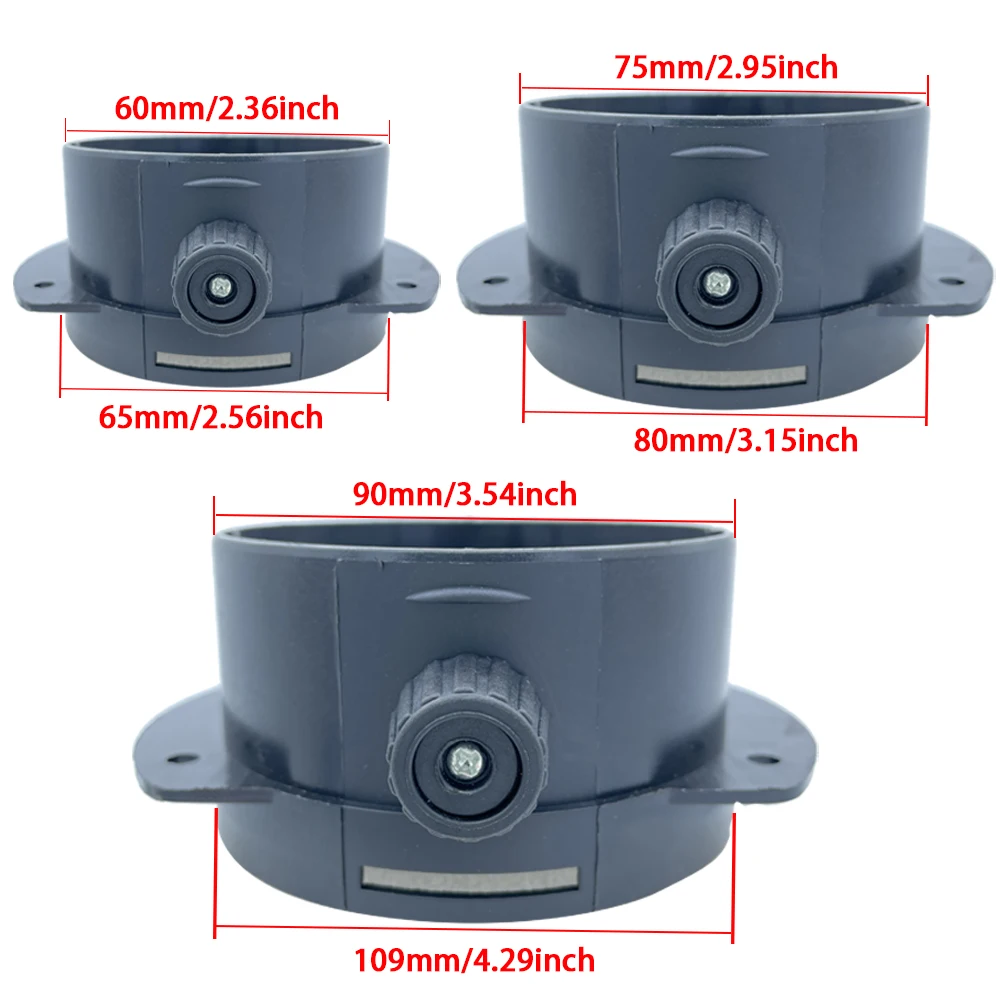 

60/75/90mm Exhaust Car Heater Air Vent Ducting Connector Regulating Valve Flap for Webasto Diesel Parking Heater