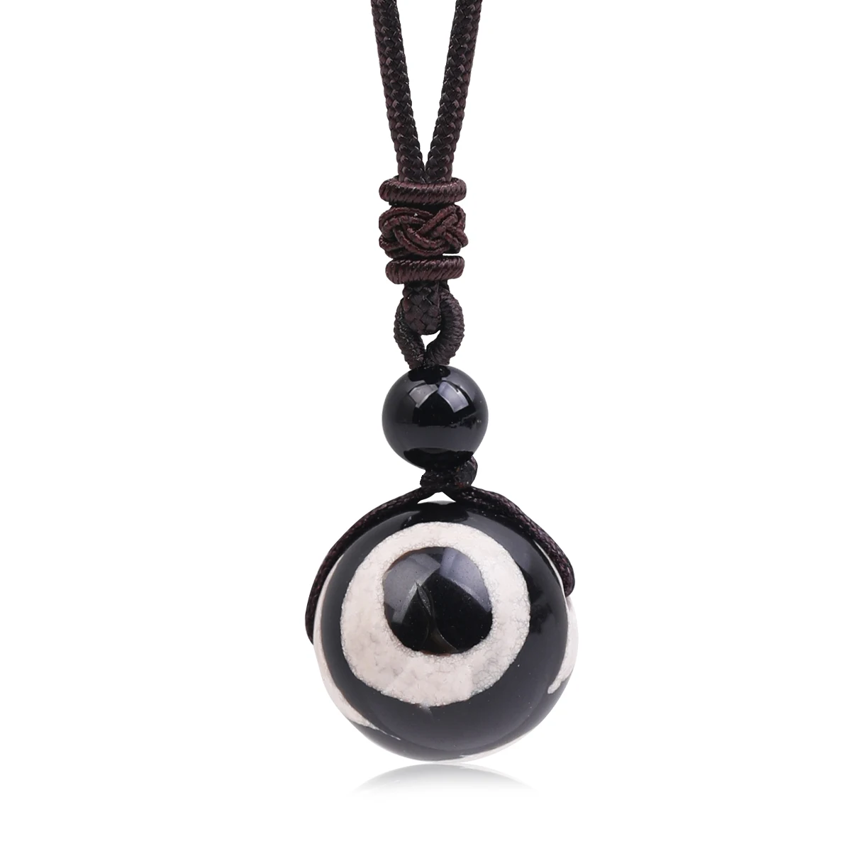 Retro Tianzhu 16mm Bead Series Pendant Necklace Lucky Clavicle Chain Necklace Party Jewelry Women's Gift