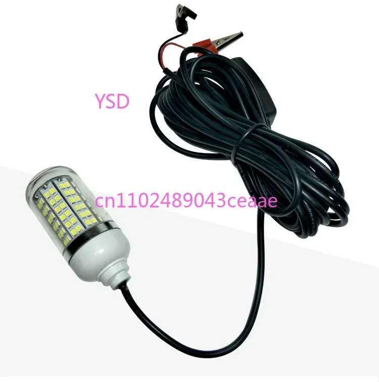ハイパワーフィッシングライト-12-24v汎用、108-2835-led、水中白色光