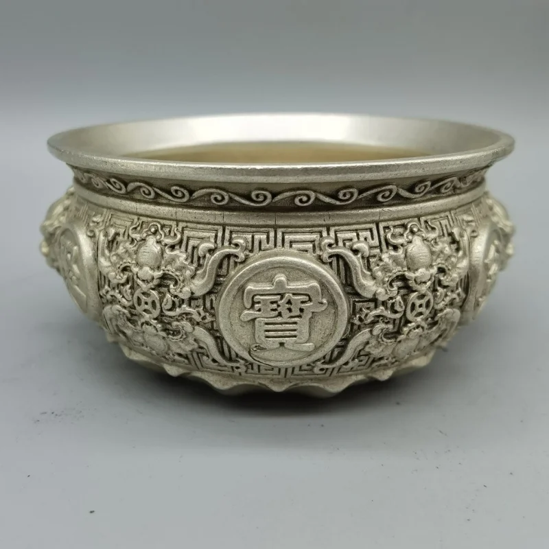 cylindre-d'ornement-de-bassin-blanc-decoration-d'entree-de-salon-artisanat-tete-de-lion-cendrier-en-cuivre