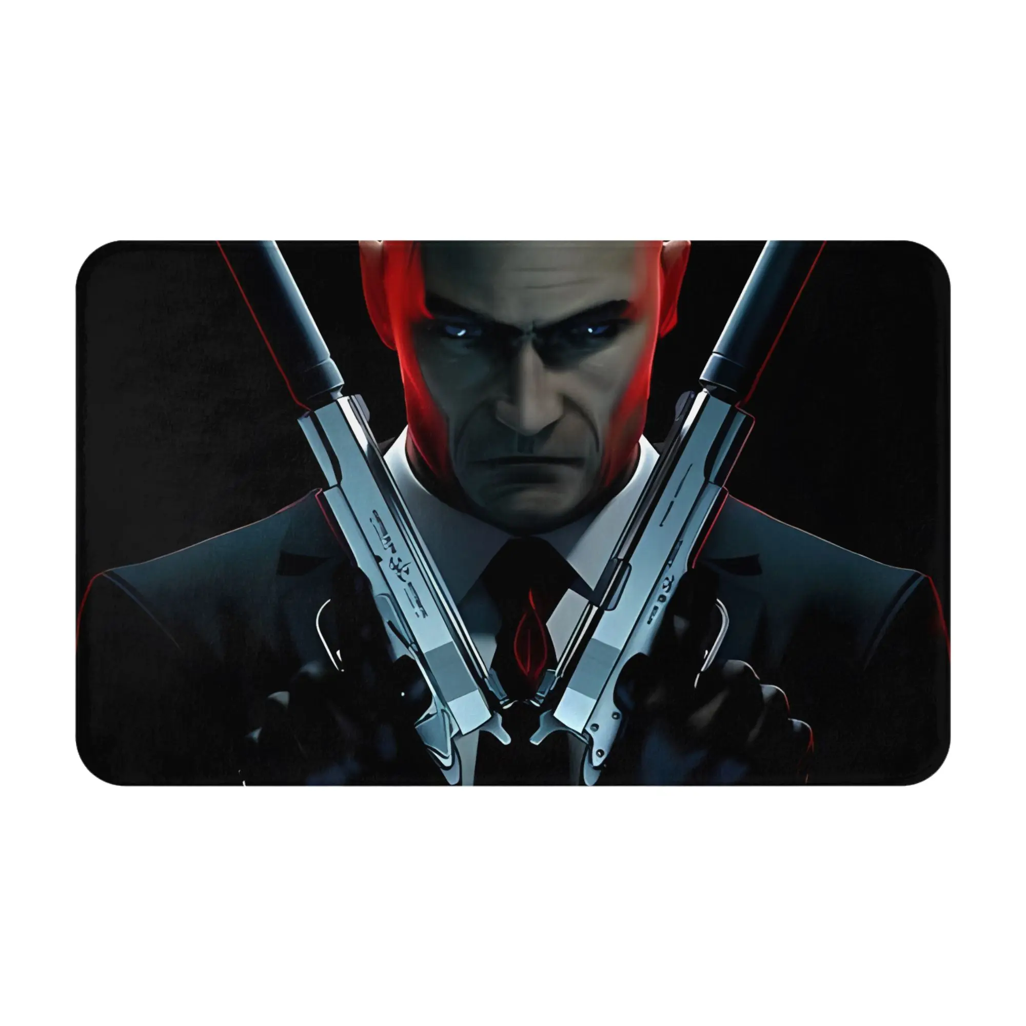 47 Agent Hitman Christmas Decorations Bathroom Mat Hitman Doormat Living Room Carpet Balcony Rug Home Decoration