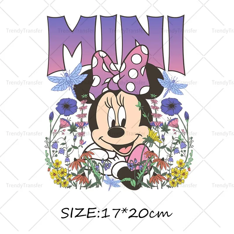 Retro Mickey Minnie Toy Story Ijzer Op Transfers Stickers Voor Kleding Thermische Stickers Diy T-Shirts