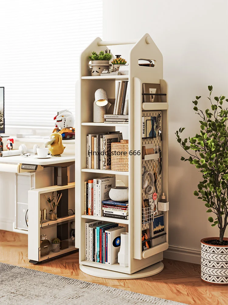 Estante de pintura de madera maciza para niños, almacenamiento de dormitorio, estudio, librería, piso a techo