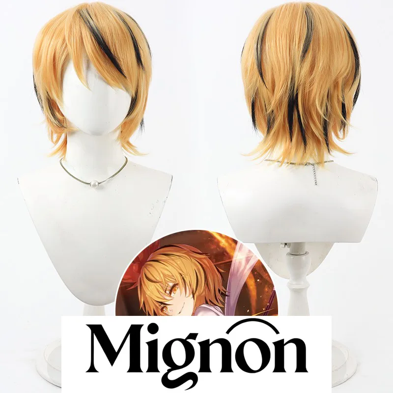 

Миньон Touhou Project Toramaru Star Косплей Парик Разрывные корни волос Несколько бликов