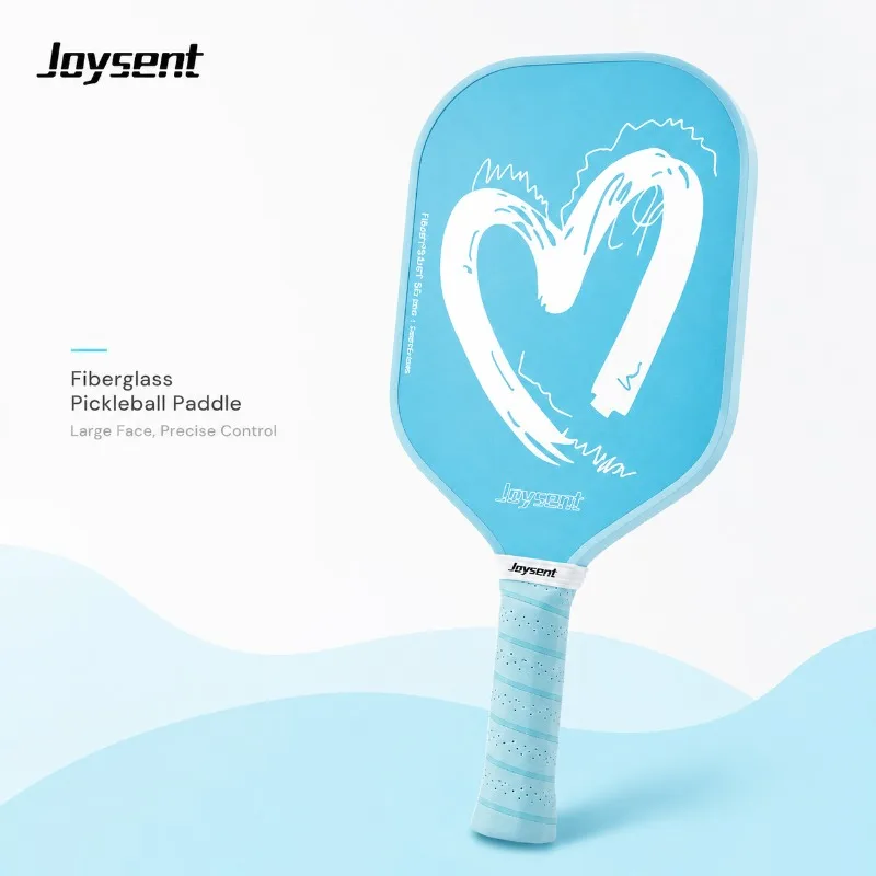 Joysent Fiberglass Pickleball Paddle 13mm PP Honeycomb Core Pink Blue for Adults Beginners