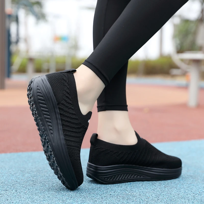 Women Casual Shoes Fashion Breathable Walking Mesh Flat Shoes Sneakers Women 2024 High quality HigherShoes White Female Footwear