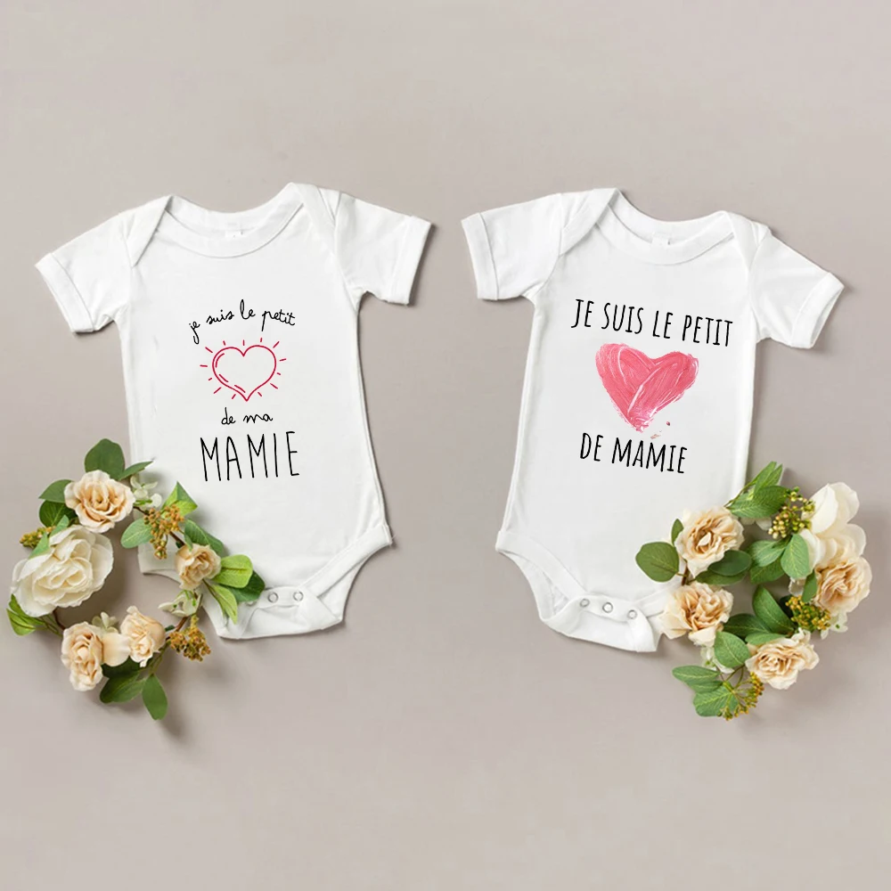 I Am The Little Heart of Granny Funny Newborn Baby Bodysuits Newborn Jumpsuit Harajuku Trendy Hipster Baby Cute Toddler Clothes