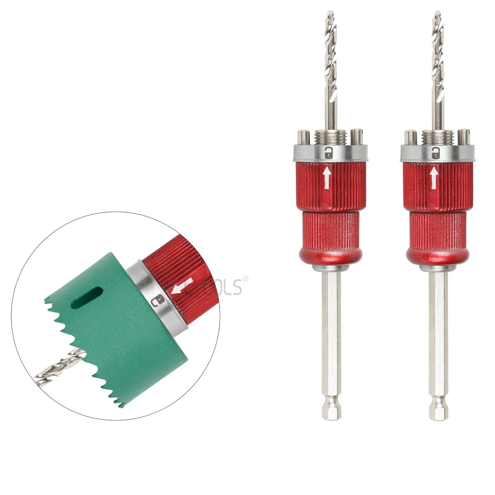 

Thin Plate Positioning Hole Opener Connecting Rod Hexagonal Handle Quick Disassembly Connecting Rod Bimetallic Drilling Bit Tool