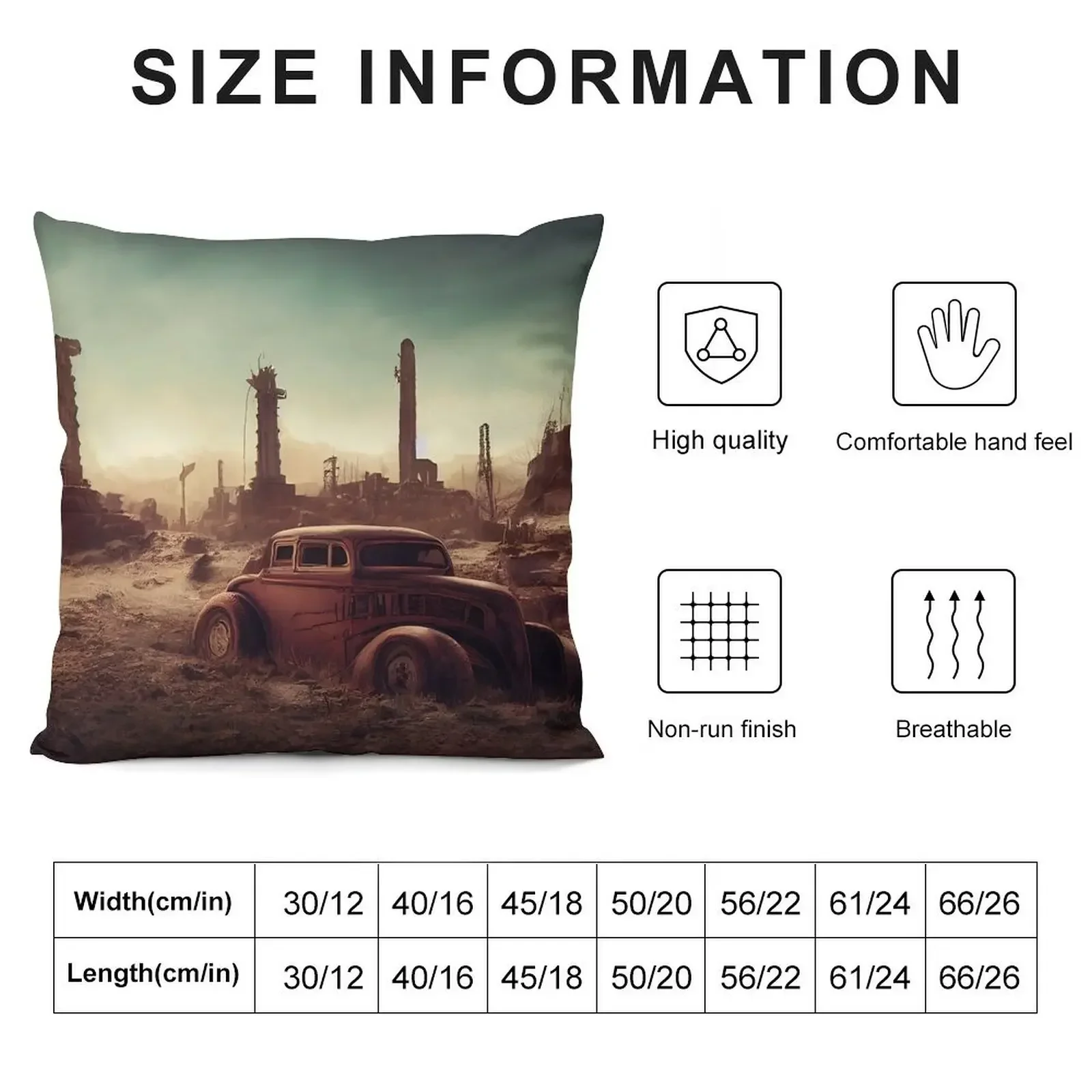 Hot Rod in a Postapocalyptic World, a perfect gift for all American Hot Rod fans #1 Throw Pillow Ornamental Pillow pillow