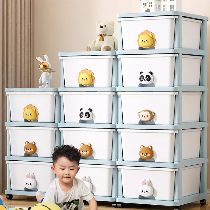 

Large Capacity Children's Storage Cabinet Drawer Toy Storage Box Home Clothes Cabinet Snack Shelf Living Room Organization