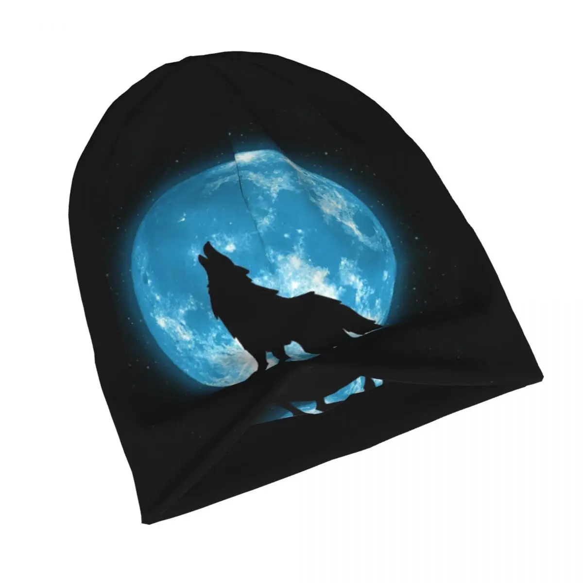 Animal Wolf Men Women Adult Beanies Caps Knitting Bonnet Hat Warm Fashion Autumn Winter Outdoor Skullies Hats view 3