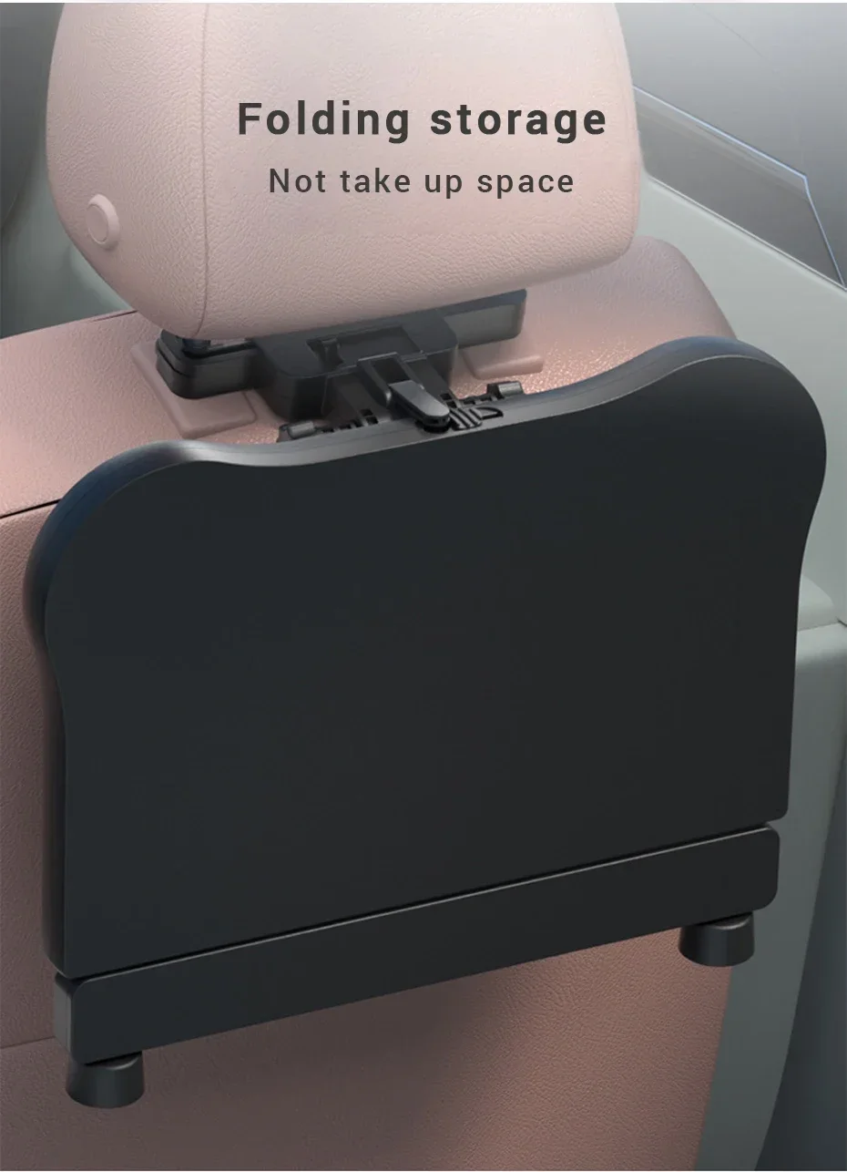 Car Back Seat Foldable Table Tray Tablet Laptop Holder Auto Seat Back Desk Tissue Box Cup Phone Holder Folding Table NEW