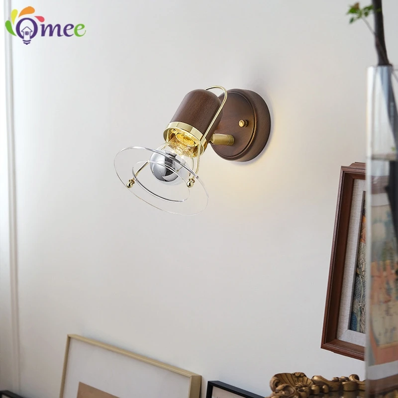 

Скандинавский настенный декор, светодиодная лампа Luminaria с выключателем для гостиной, спальни, минималистичный внутренний светильник, настенные светильники, акриловый абажур