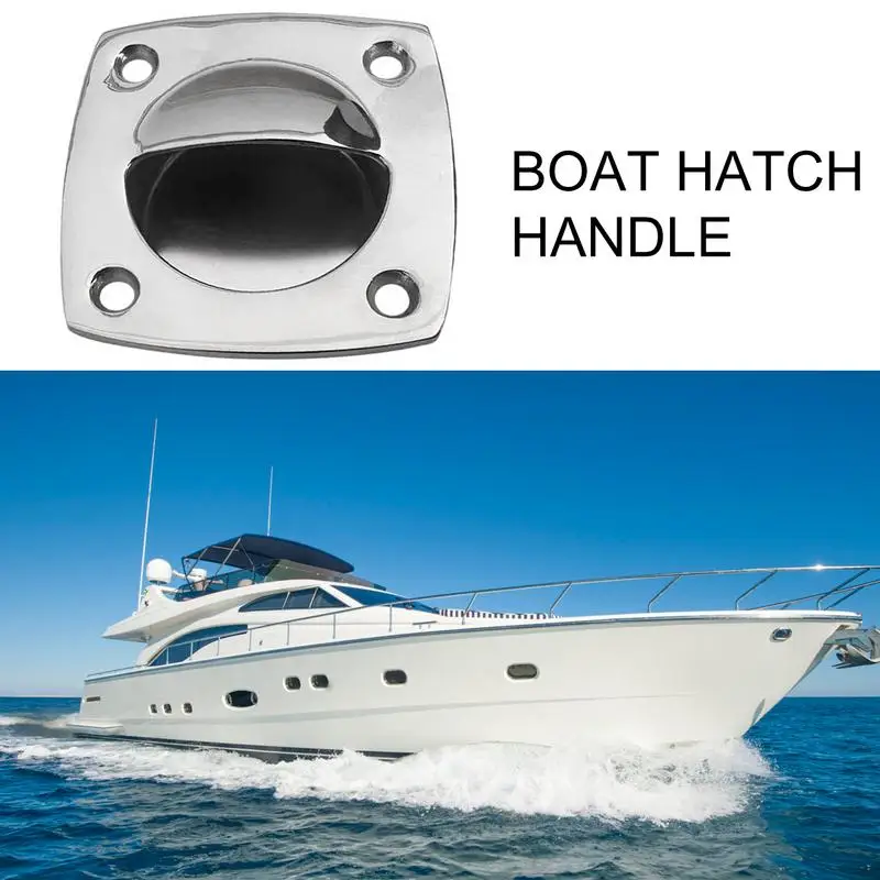 

Boat Hatch Handle Stainless Steel Square Hatch Pull Handle Boat Flush Pull Hatch Latch Flush Pull Recessed Sliding Door Handle