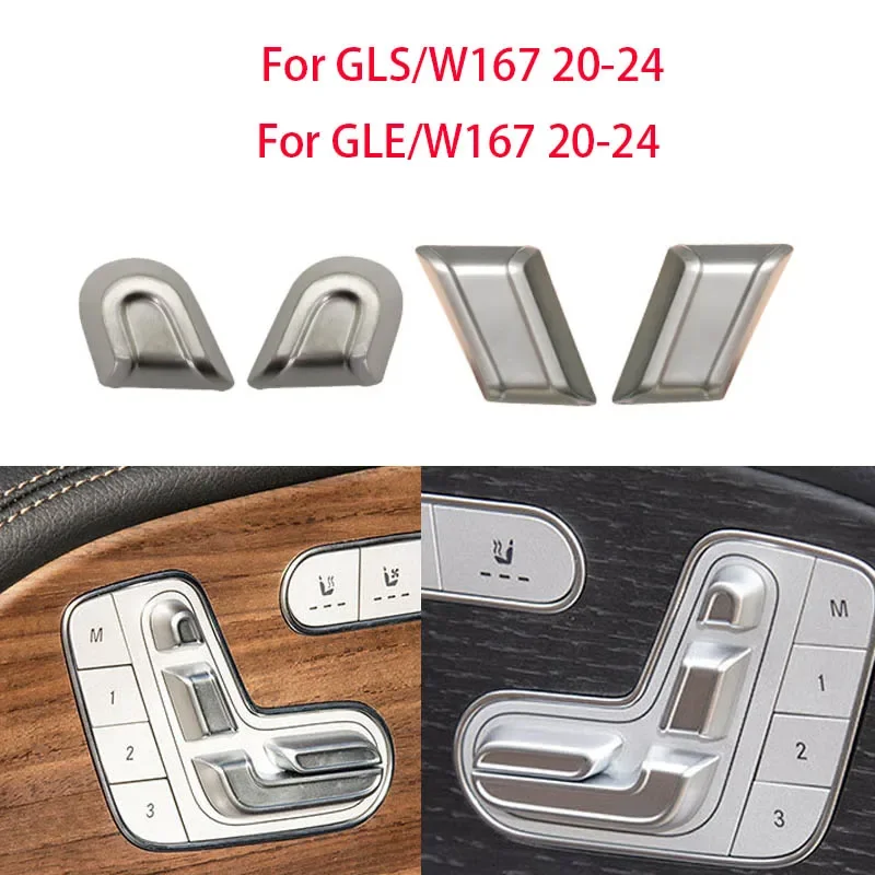 

Car Seat Adjustment Switch Button Headrest Button Cover For Mercedes W167 For Benz GLE GLS-class GLE350 GLS450 GLS480 AMG
