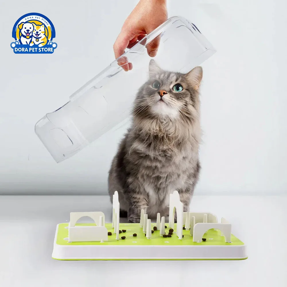 

New interactive puzzle pet toy cat maze slow food bowl anti choking food bowl fun cat toy