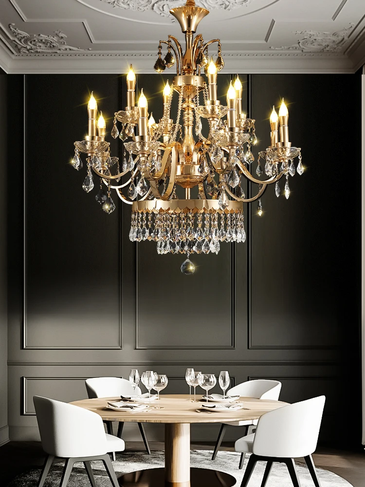 

Modern Luxury Home Large Chandelier Design Living Room Kitchen Indoor Hotel Simple Crystal Lobby Pendant Lighting