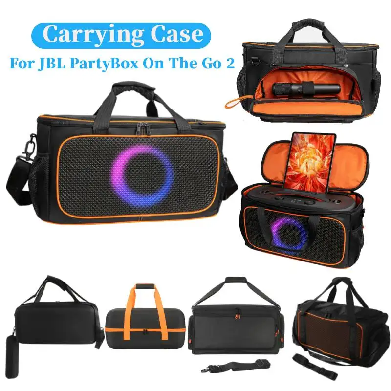 jbl-partybox-on-the-go2-スピーカー用ポータブルスピーカーバッグケース-ショルダーストラップ付き収納バッグ-jbl-partybox-on-the-go2-用アクセサリー