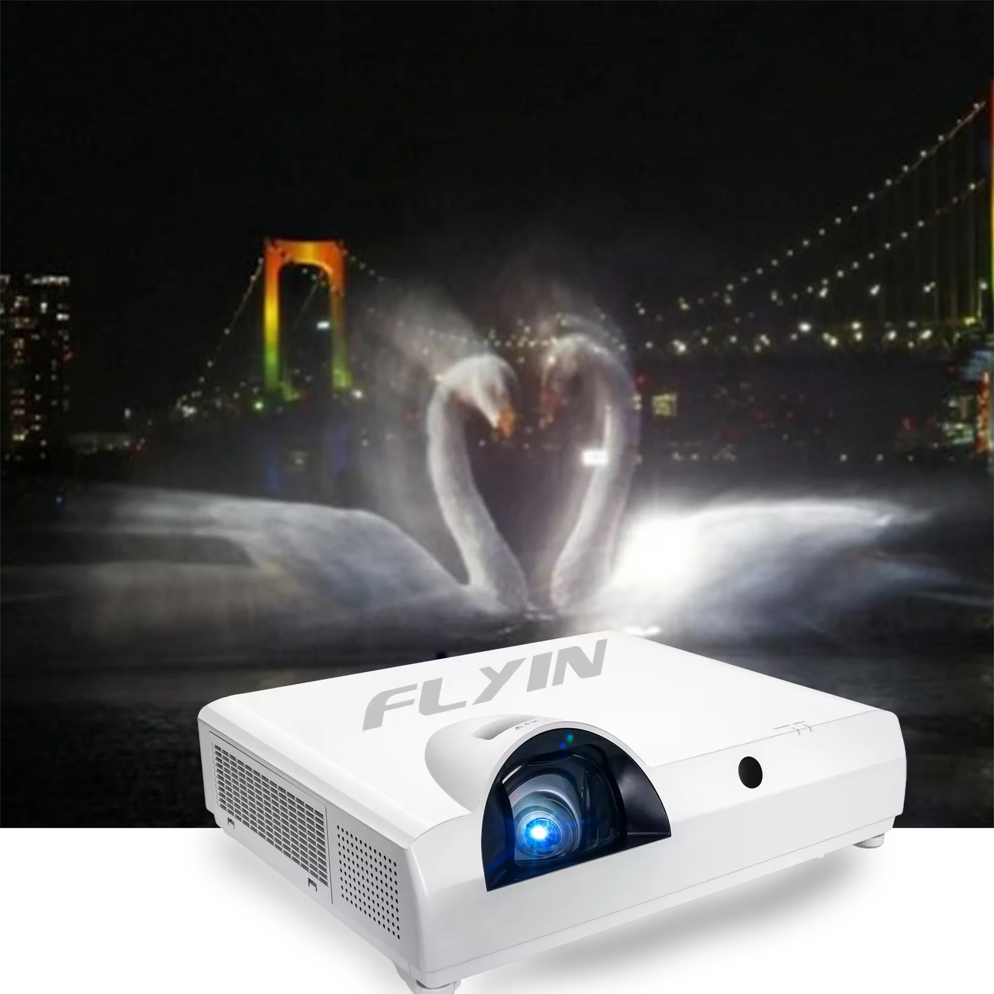 

FLYIN C1SW WUXGA 3600 ANSI люмен 3LCD лазерные проекторы и презентационное оборудование для делового образования