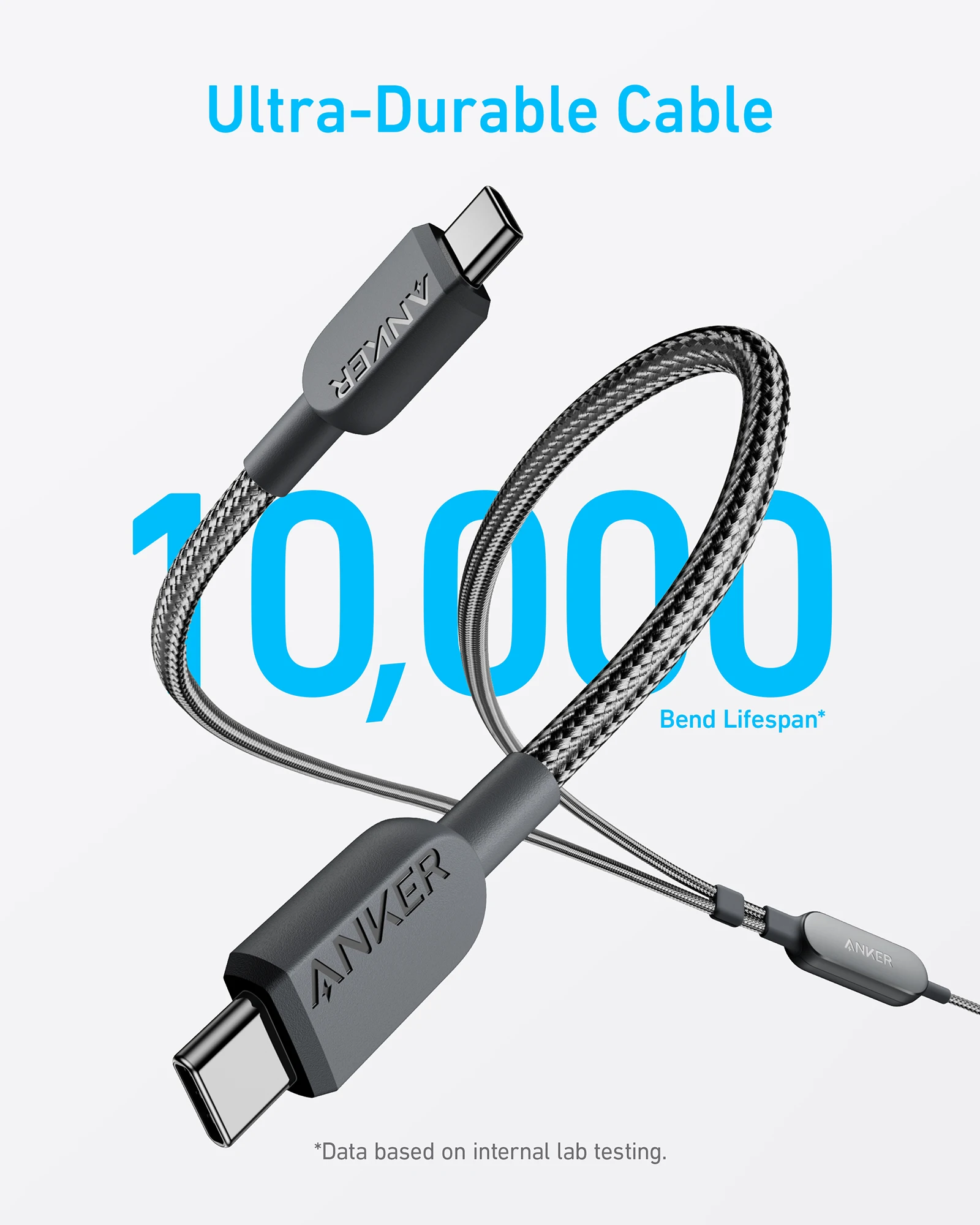 Anker USB C-USB C 케이블, 아이폰 16 시리즈, 맥북, 아이패드용 고속 충전... - 5