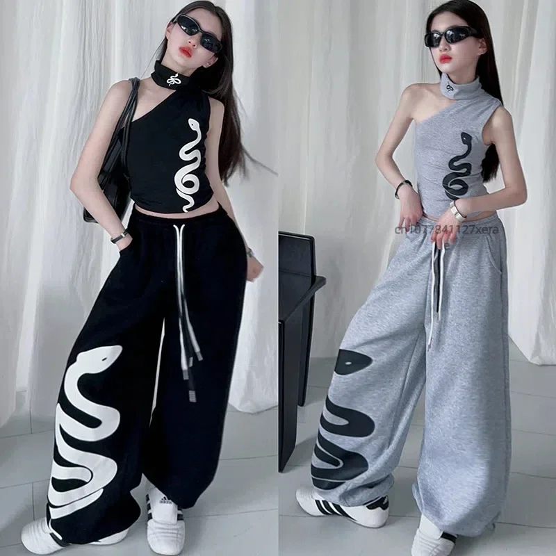 2026 Neues Mädchen-Sommer-Jazz-Tanzset im koreanischen Hip-Hop-Streetwear-Stil, Kinder-Performance-Kostüm, Sport-Bühnenoutfit – Detail 5