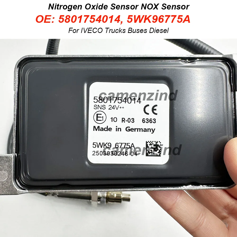 

5WK96775A 5WK96733B 5801754014 5801627703 5801754016 41271167 NOX Sensor Nitrogen Oxygen Sensor 24V For IVECO Truck Part