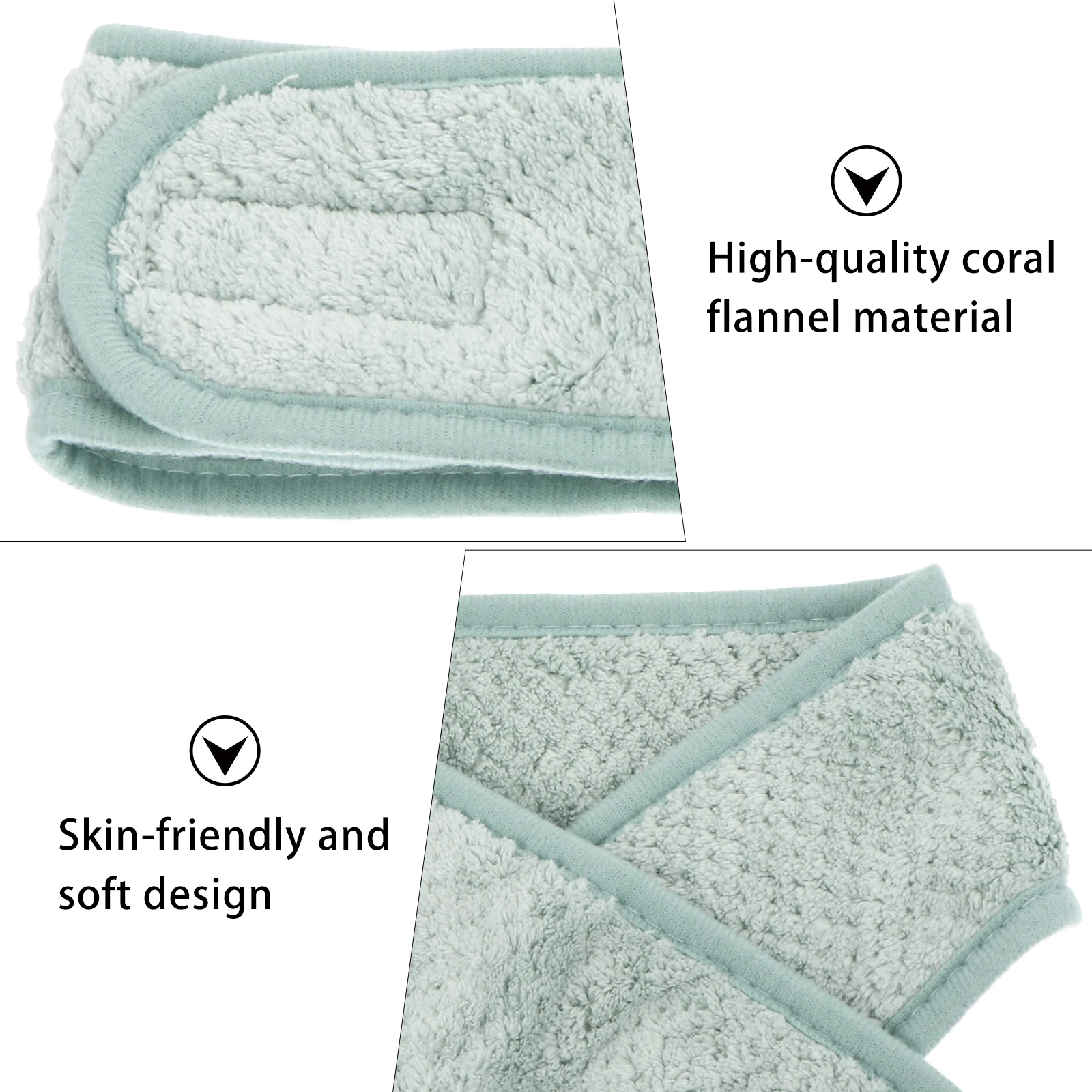 

2pcs Women Makeup Headband Face Washing Hairband Shower Bath Wrap Reusable Thick Spa Towel Adjustable Stretchy Fit All Sizes