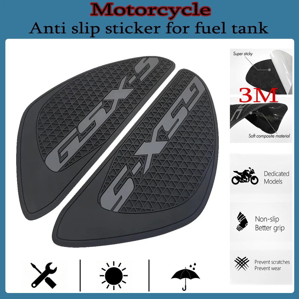 

for GSX-S1000 GSX-S 1000 1000F GT 2015-2020 knee anti slip 3M silicone sticker motorcycle fuel tank protection side pad