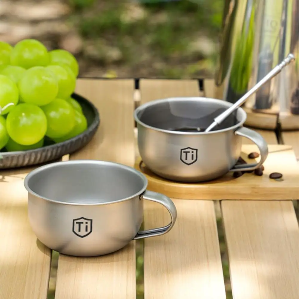 80/220ML Titanium Cup with Natural Purification, Safe & Antibacterial Water Bottle for Camping, Durable Unbreakable Design Gift
