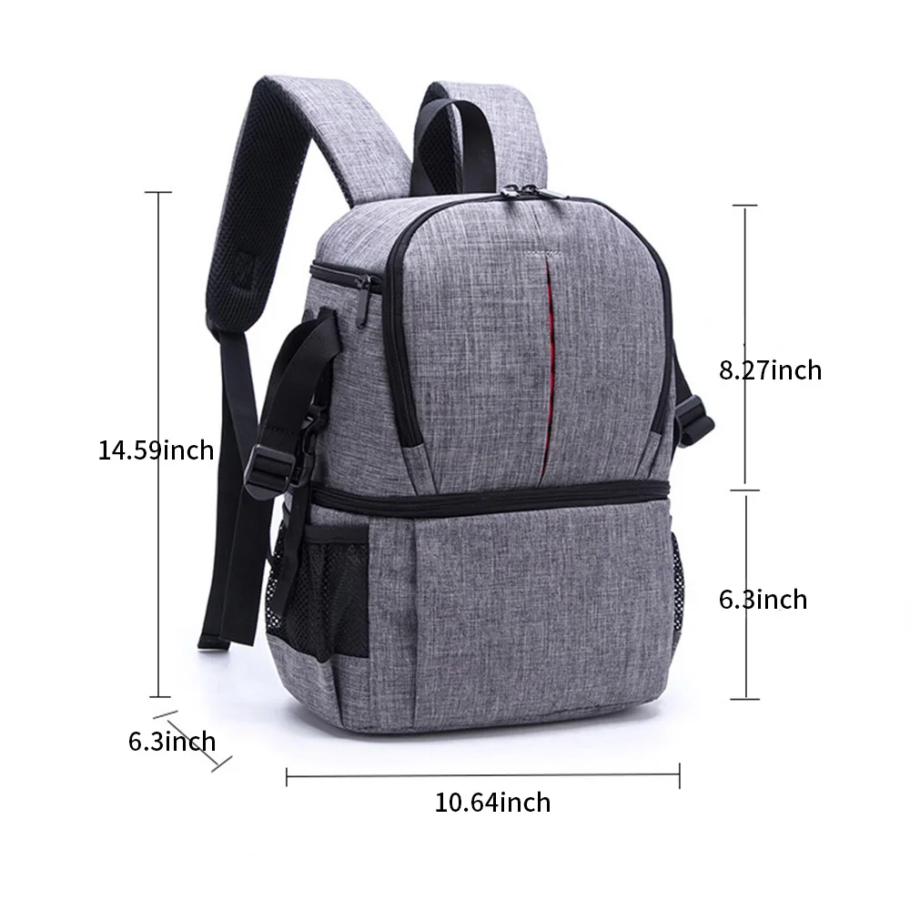 SLR camera bag Upper and lower layers for Canon Nikon Fuji SONY Camera Digital Accessories Shoulder Backpack Lightweight leisure