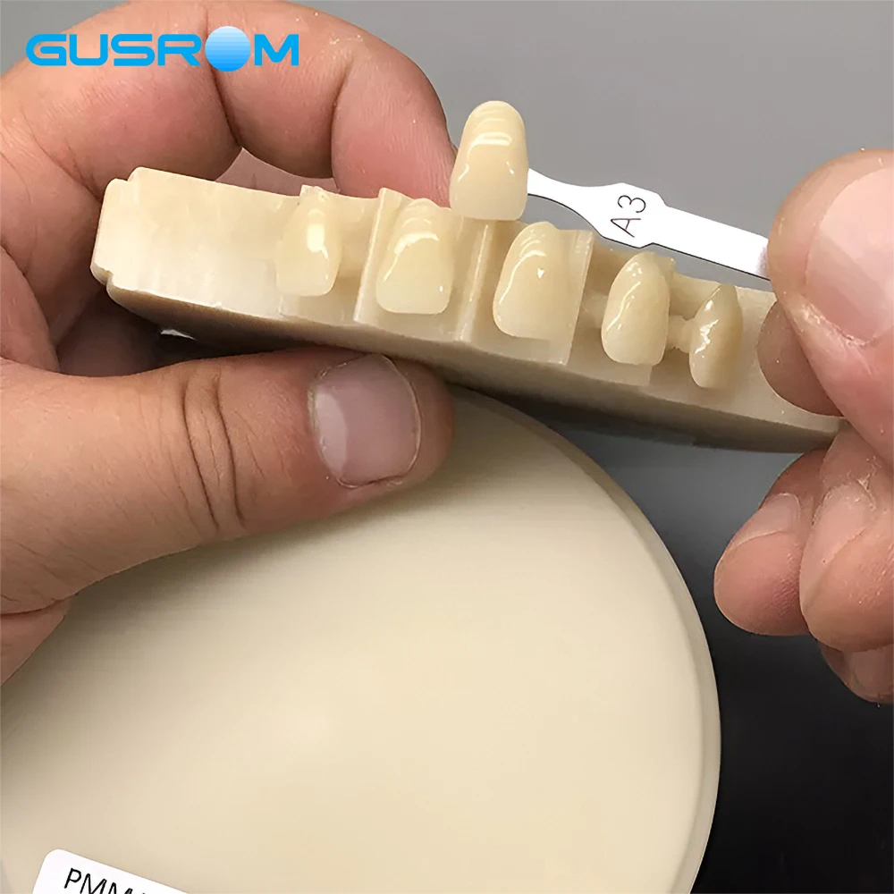 

A1 A2 A3 16mm PMMA ML Multilayer Dental PMMA Block 98mm 4-Layer CAD/CAM PMMA Disc for Dental Lab Crown Bridge pmma dental 98mm