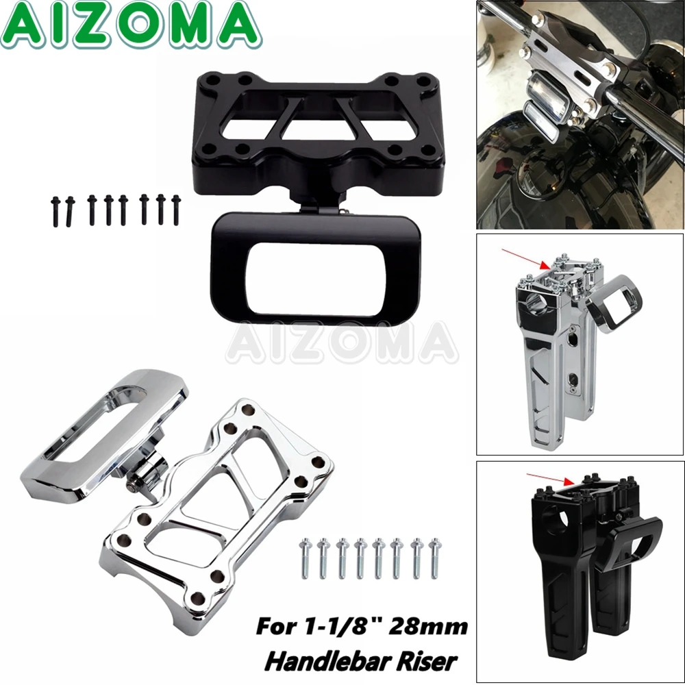 

Motorcycle 28mm Handlebar Adjustable Riser Top Gauge Mount For Harley Softail Street Bob Breakout FXLRST FXST FXBB FXBR 18-2022