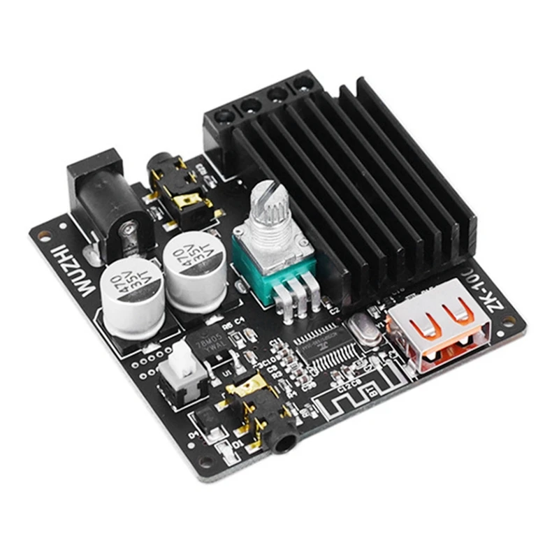 2X100W Power Amplifier Stereo Bluetooth 5.0 Audio Receiver Class D Digital Power Amplifier Board Module