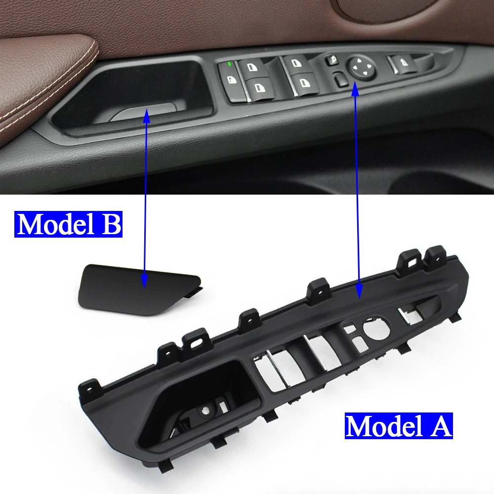 For BMW X5 X6 F15 F16 F85 F86 2014-2018 LHD Car Front Left Door Master Window Switch Bezel Armrest Panel Cover Trim