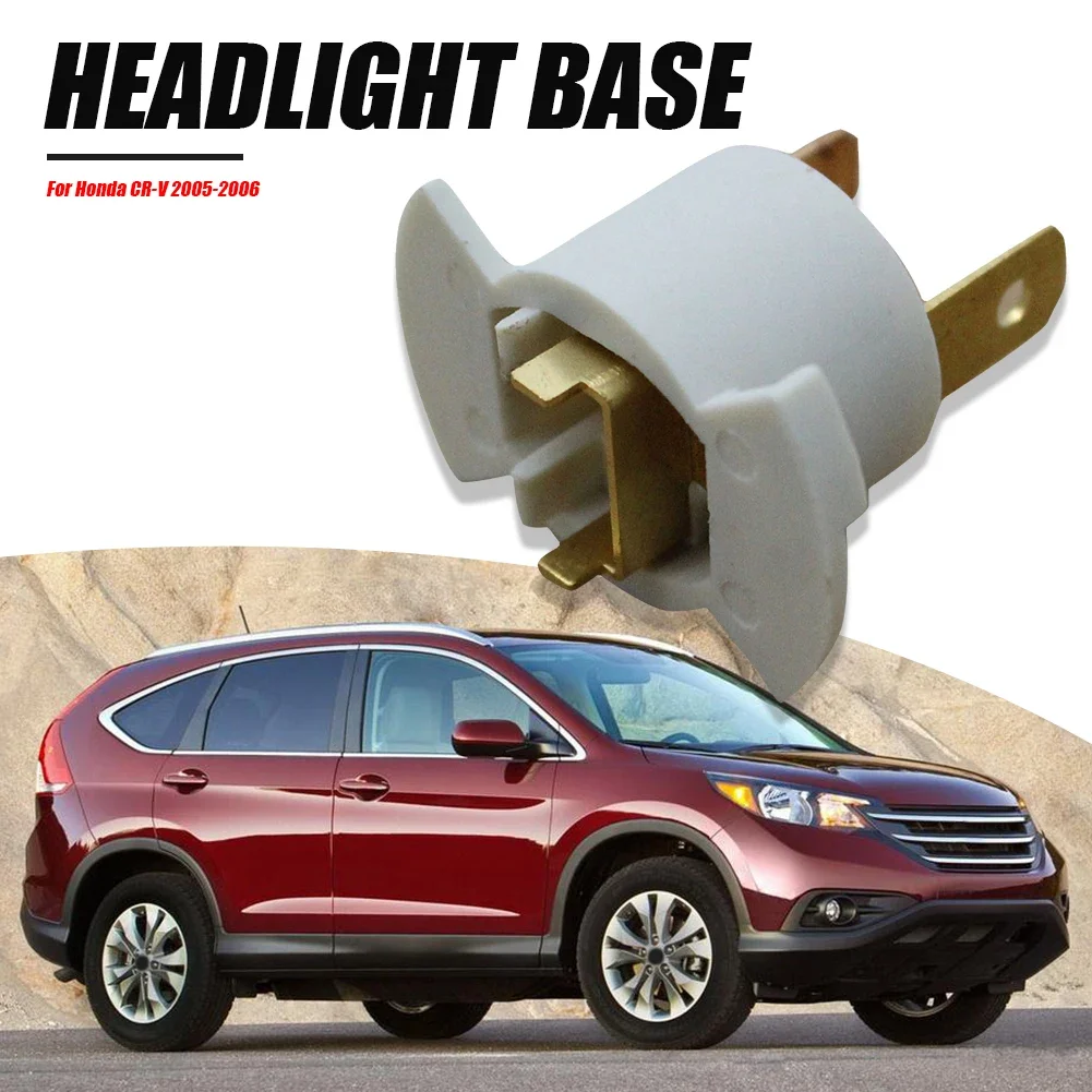 1-2Pcs Headlight Bulb Socket Simple Enduring H1 Halogen Holder For Honda CR-V 05-06 Prelude 1997-2001 33116SD4961 Plastic+Copper
