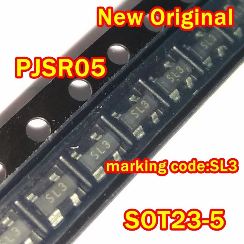 50Pcs to 3000Pcs Pjsr05 Sot23-5 New Original Marking Code:Sl3 Low Capacitance Tvs and Diode Array