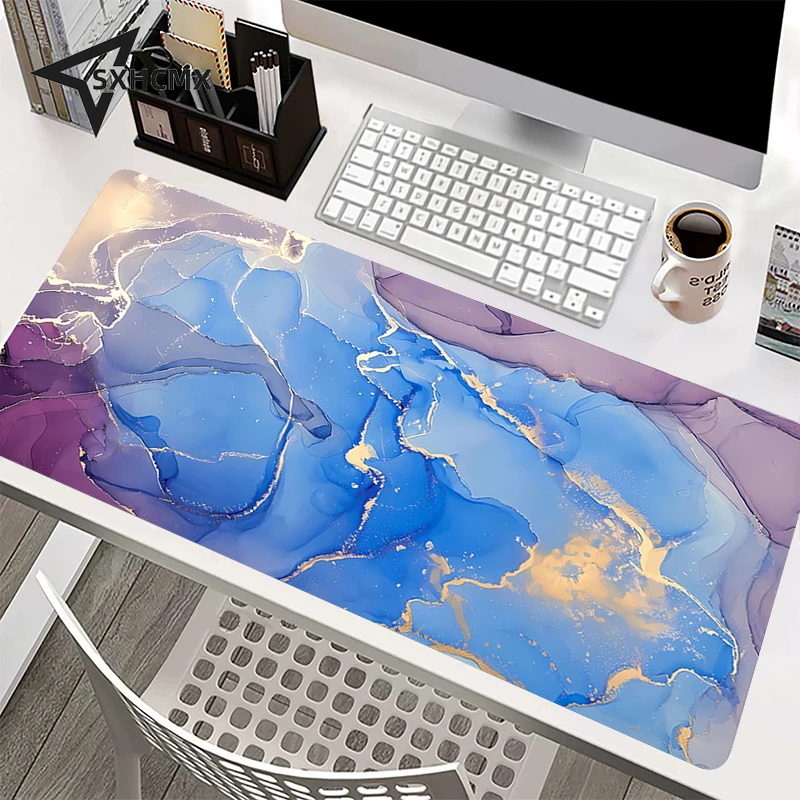 Mousepad Computer New XXL MousePads Keyboard Pads Mouse Mat Fashion Marble Gamer Soft Office Carpet Table Mats Desktop Mouse Pad