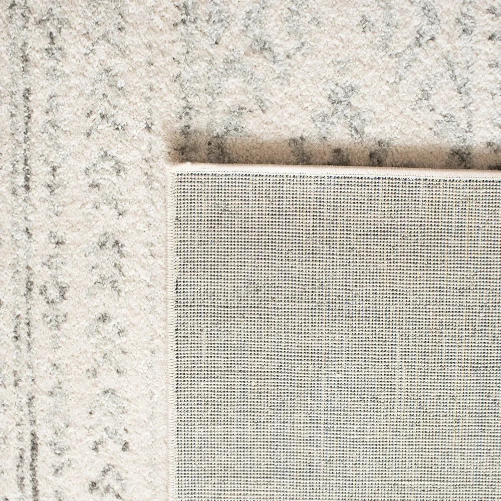 X-Large Area Rug - 12' x 15', Ivory & Grey, Non-Shedding & Easy Care, Ideal for High Traffic Areas in Living Room Carpets