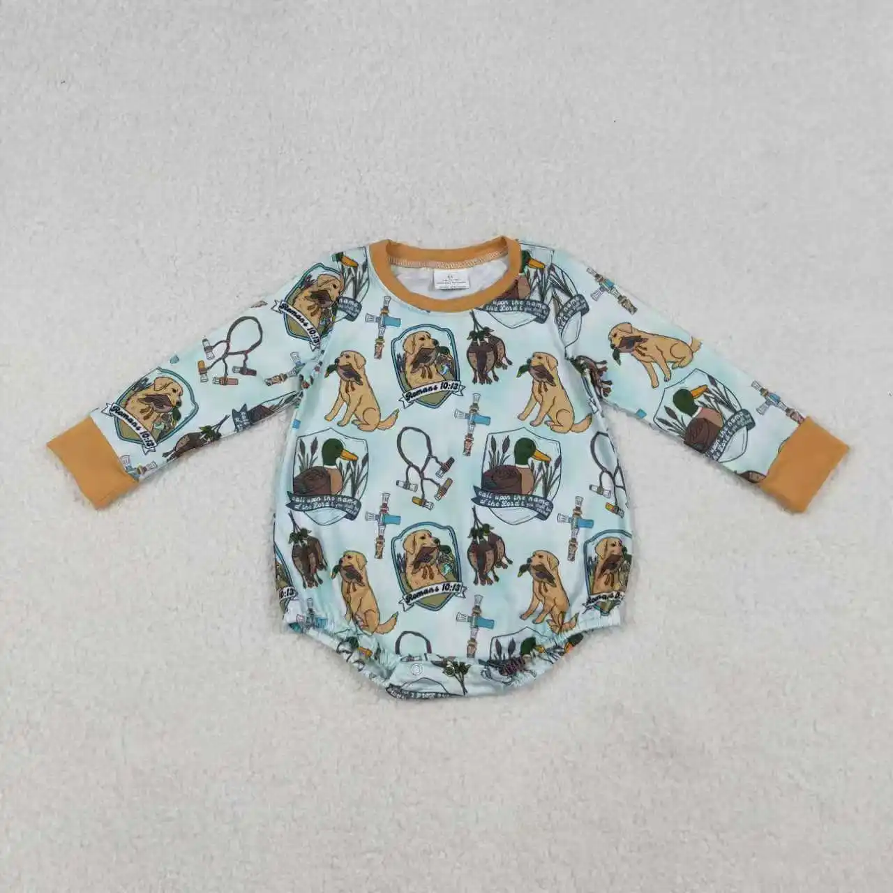 

Children Baby Boy Long Sleeve Infant Ducks Dogs Romper Kids Bubble Clothes Wholesale Toddler Newborn Boys Coverall Bodysuit