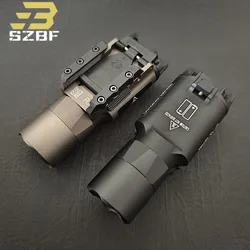 Sotac Tactical SF X300 X300U Ultra LED 400 lumen Metal Pistol Weapon Light Fit 20mm Rail Airsoft Hanging Hunting Flashlight