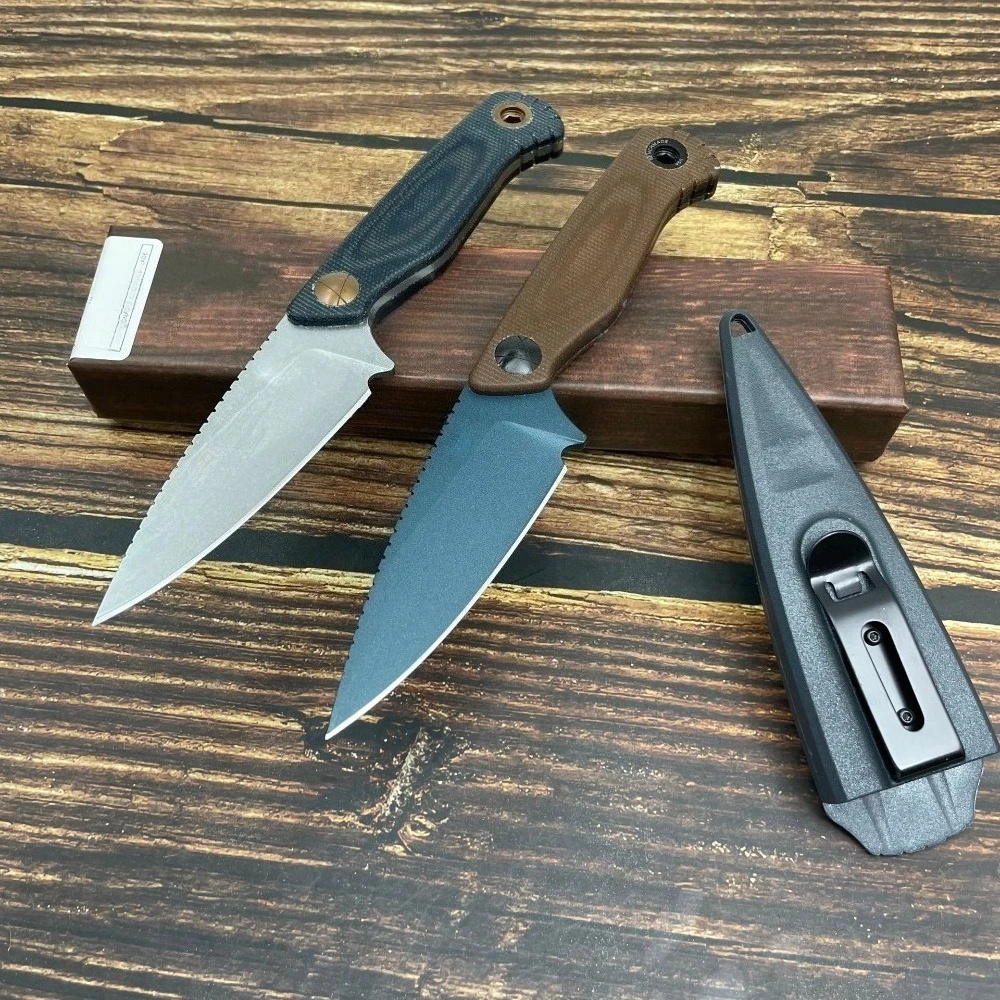 

203BT Portable Outdoor Survival Fixed Blade Knife for Hiking Tool D2 Blade Camping Hunting Jungle Knives Cutting Tool