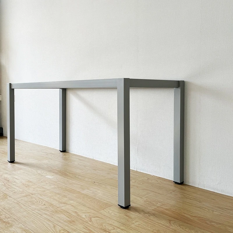 Wrought iron table legs bracket rock slab shelf office computer conference desk rental coffee table frame metal foot