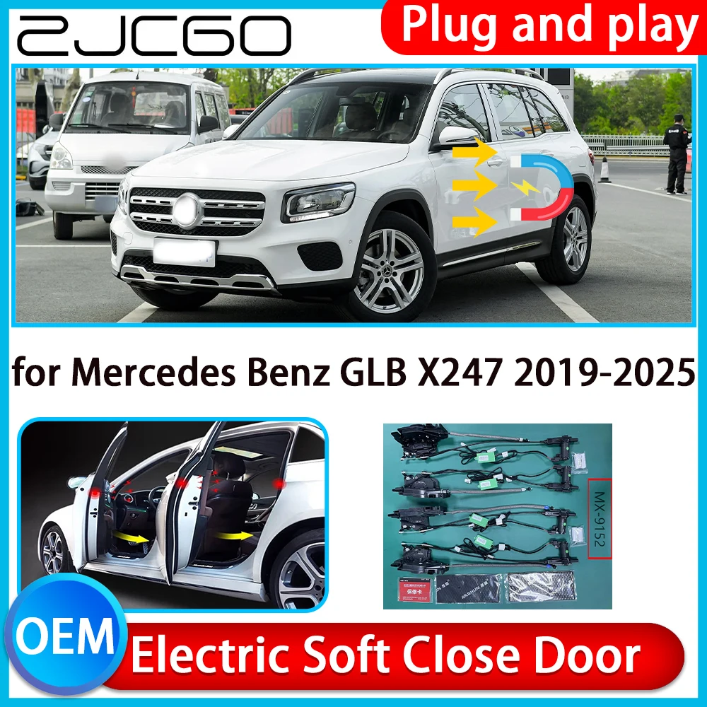 

ZCJGO for Mercedes Benz GLB X247 2019-2025 Auto Pull Car Soft Close Kit Door Power Latch Electric Door Catch Soft Closing Assist