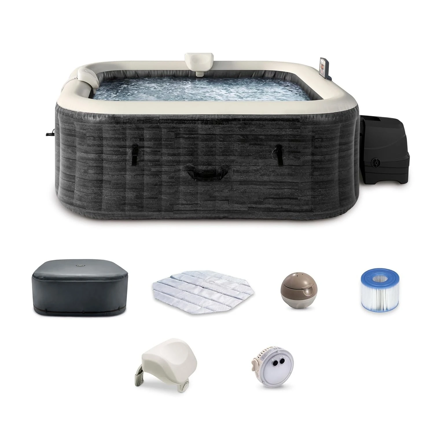 

Надувное джакузи класса люкс с встроенной системой быстрого наполнения FastFill, приложением для управления спа и 4 индивидуальными настройками