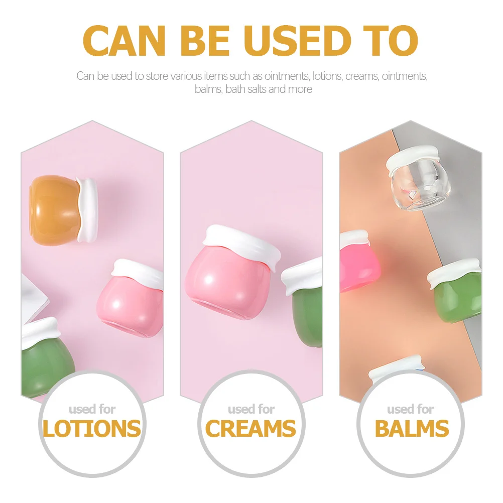 

8Pcs Travel Containers Lip Balm Containers Airtight Sealing Leakproof Portable Jars for Makeup Jar